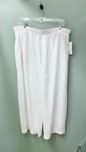 * Clearance - XL - Karen Kane White Wide Leg