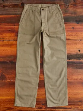 1086 Military Herringbone Pants in Olive Drab Green