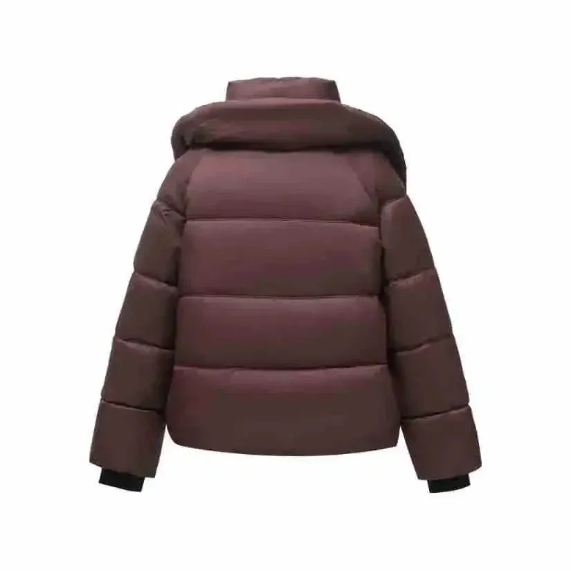 2024 neue Winter Modische Abgeschnitten Unten Baumwolle gefütterte Jacke Für Frauen Stil Puffer Mantel Verdickt Warme Lose-fit mit Kapuze Parkas