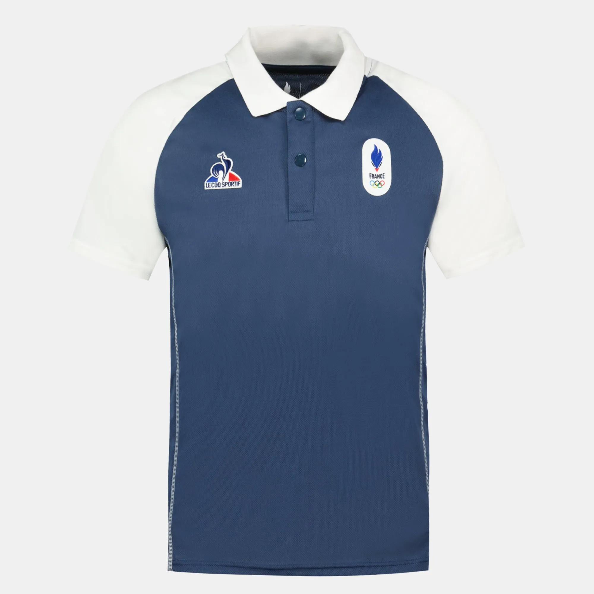 2410372-EFRO 24 Polo SS N°3 M insignia blue/mars | Polo Équipe de France Homme