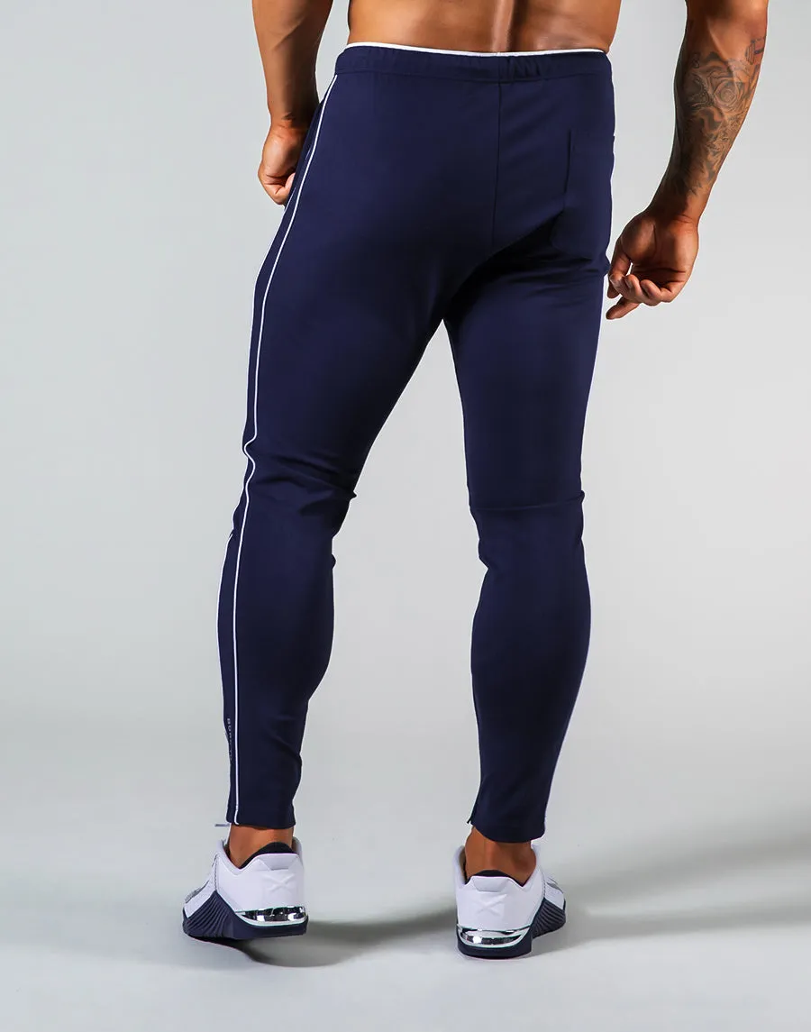 2Way Stretch Piping Pants - Navy