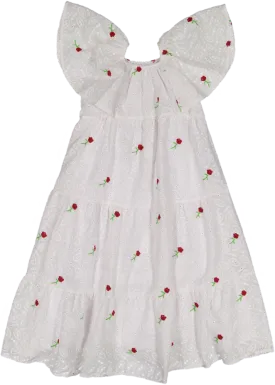 33106 DRESS-Lace/Red Flower