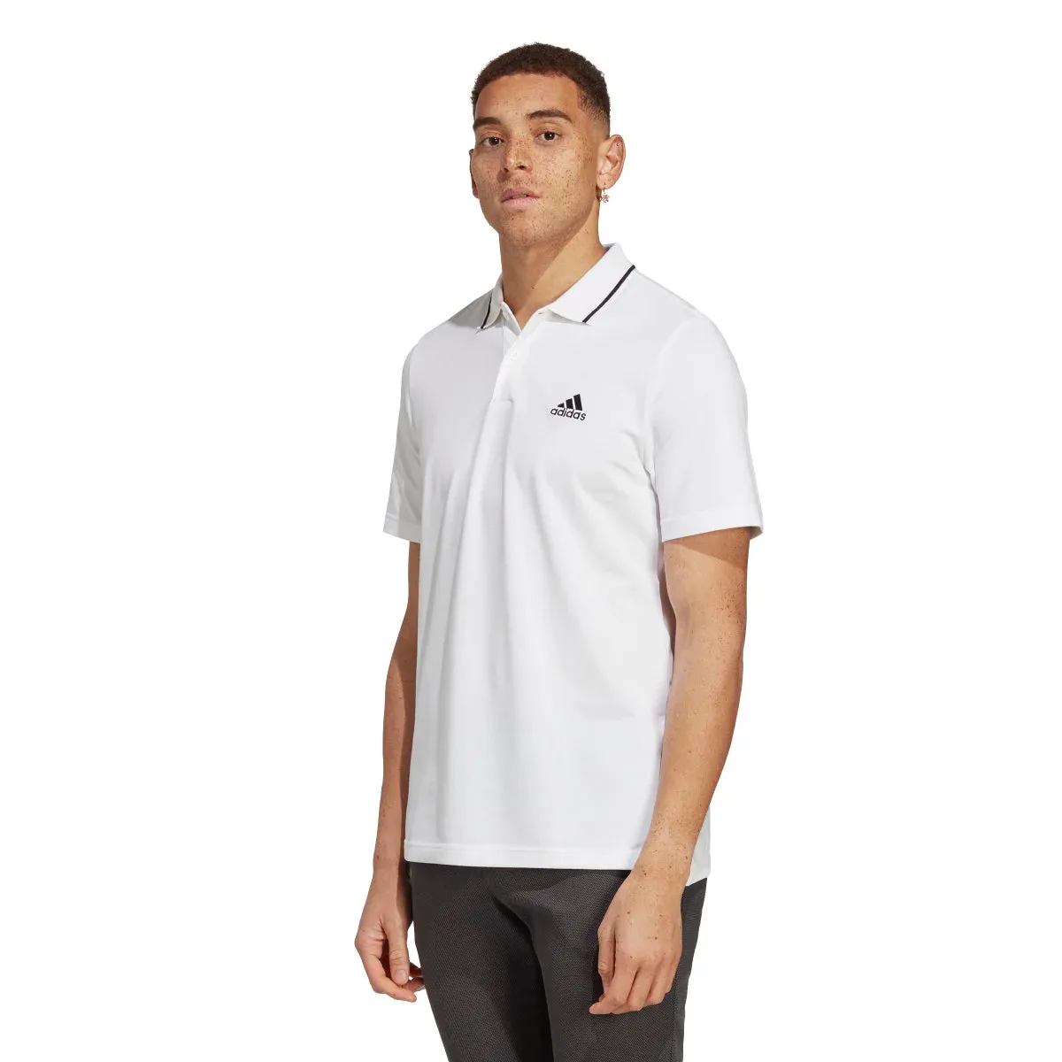 adidas Men's Essentials Piqué Small Logo Polo Shirt (Tall)