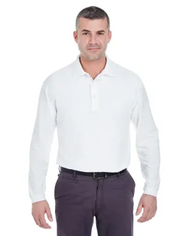 Adult Long-Sleeve Whisper Pique Polo