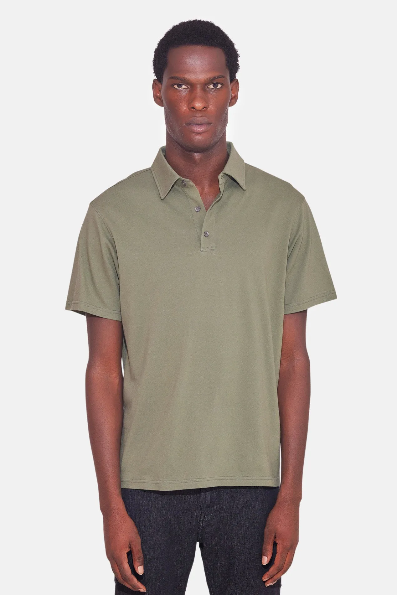 Atlantic SS Pique Polo Olive