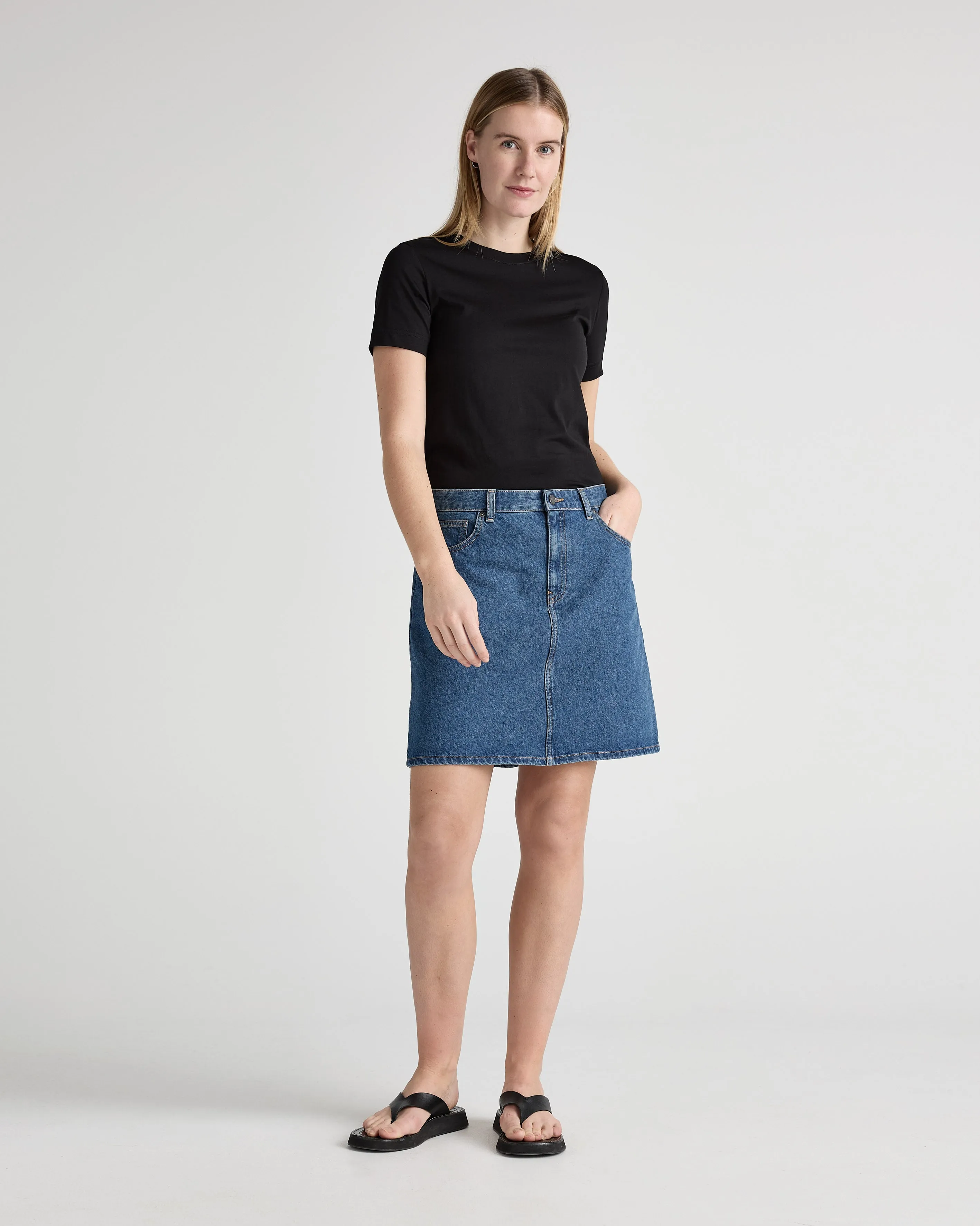 Audry Mini Skirt - Medium Stone