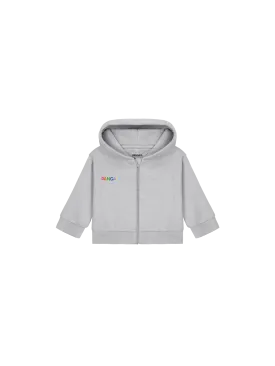 Baby 365 Midweight Pangaia Zip Up Hoodie—grey marl