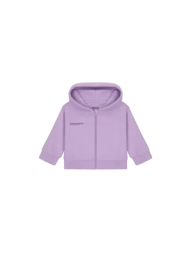 Baby 365 Midweight Zip Up Hoodie—orchid purple