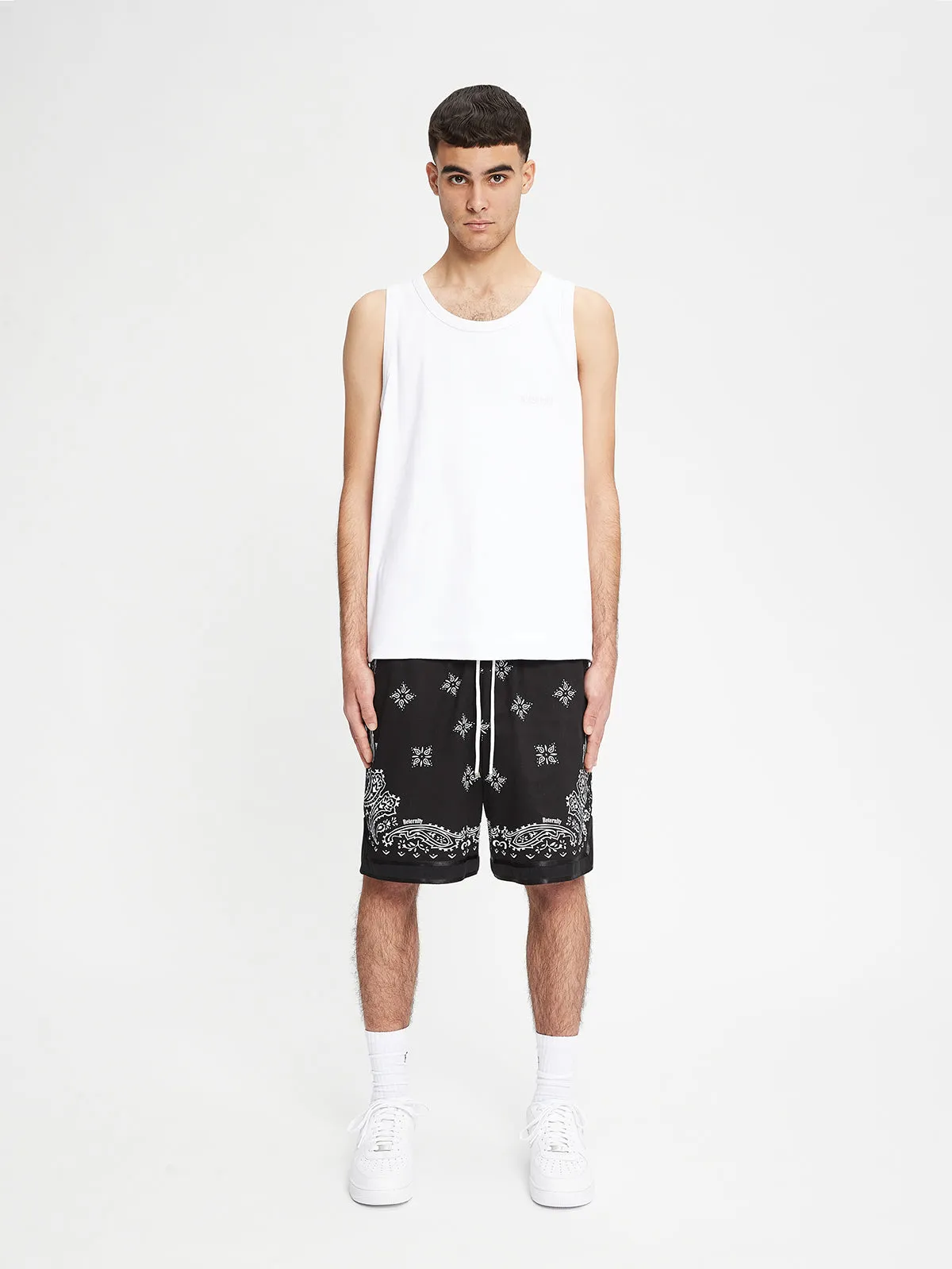 BANDANA SHORTS - BLACK