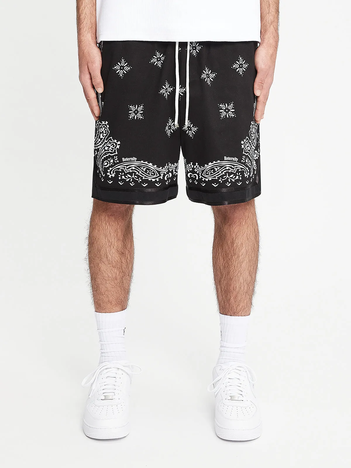 BANDANA SHORTS - BLACK