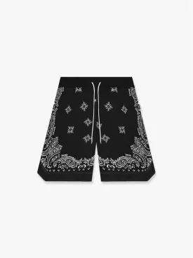 BANDANA SHORTS - BLACK