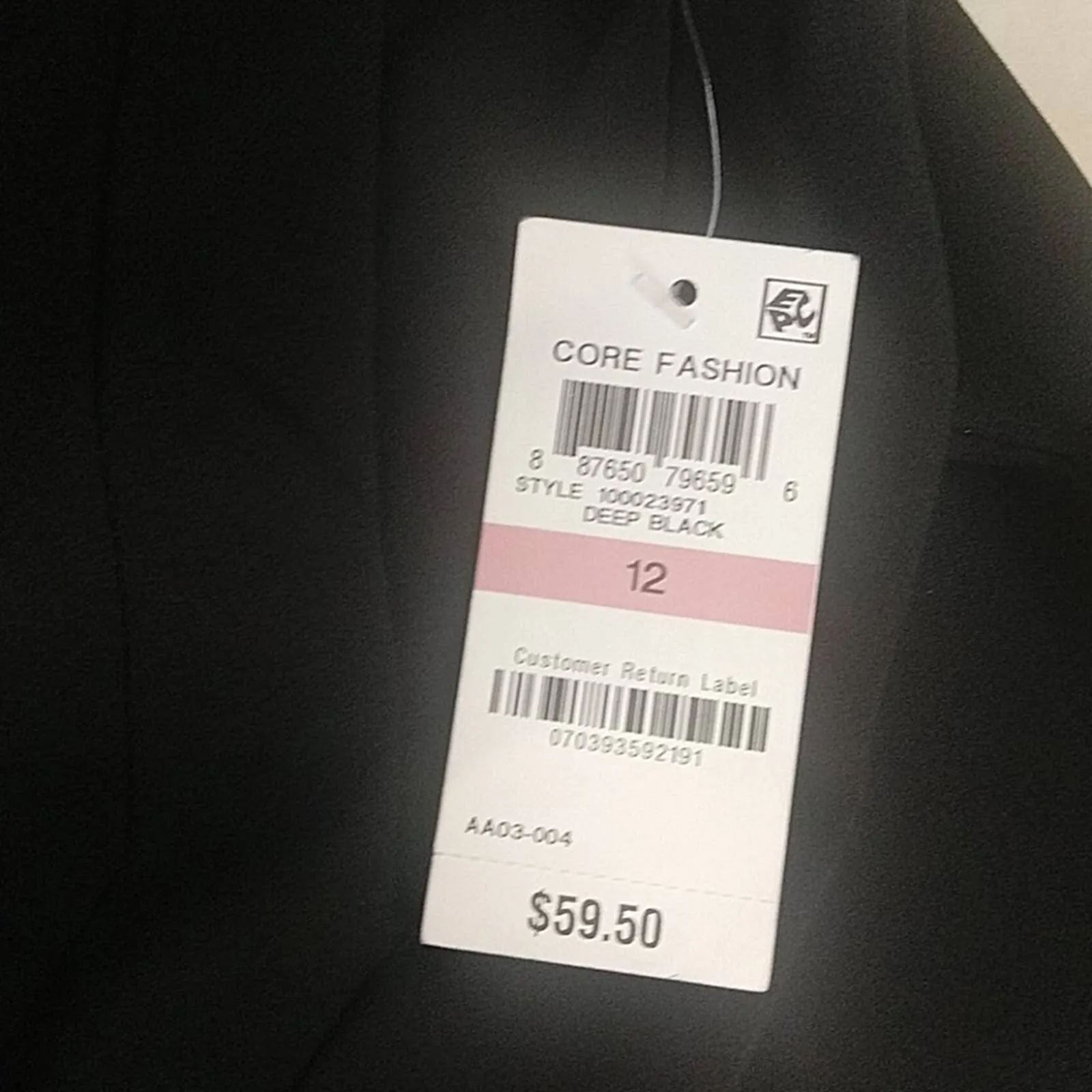 Bar III Side Zip Dress Pants Black