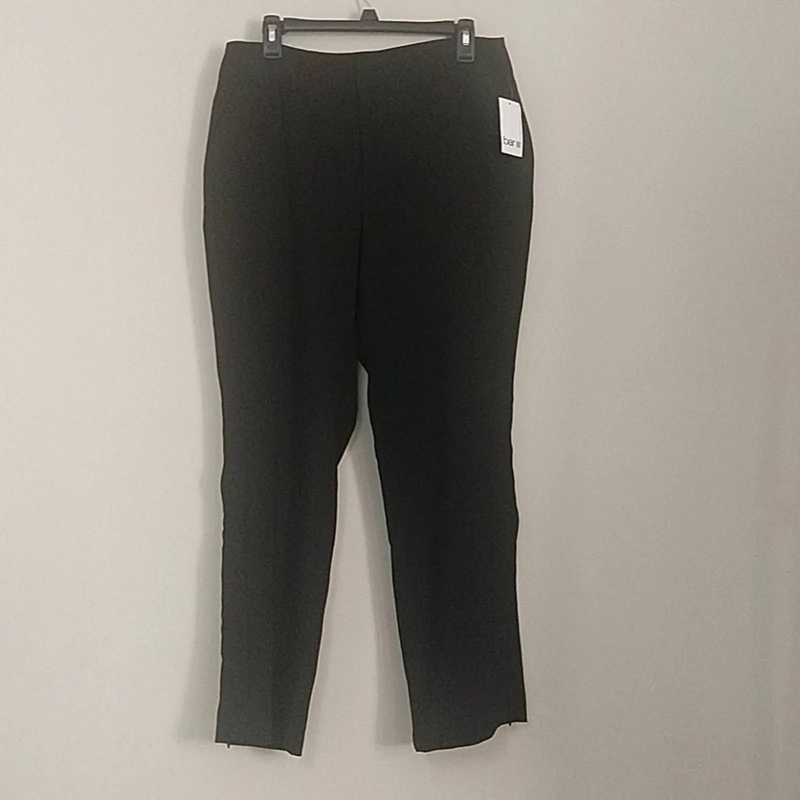 Bar III Side Zip Dress Pants Black