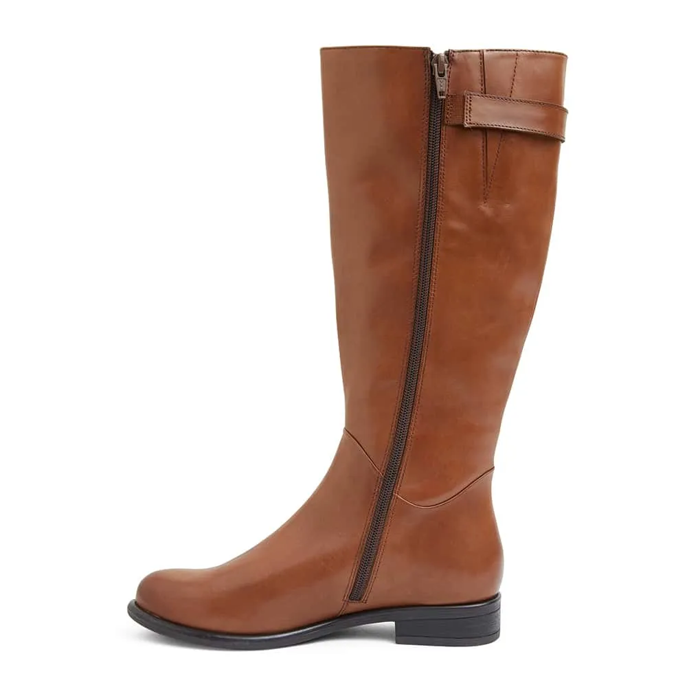 Baxter Boot in Mid Brown Leather