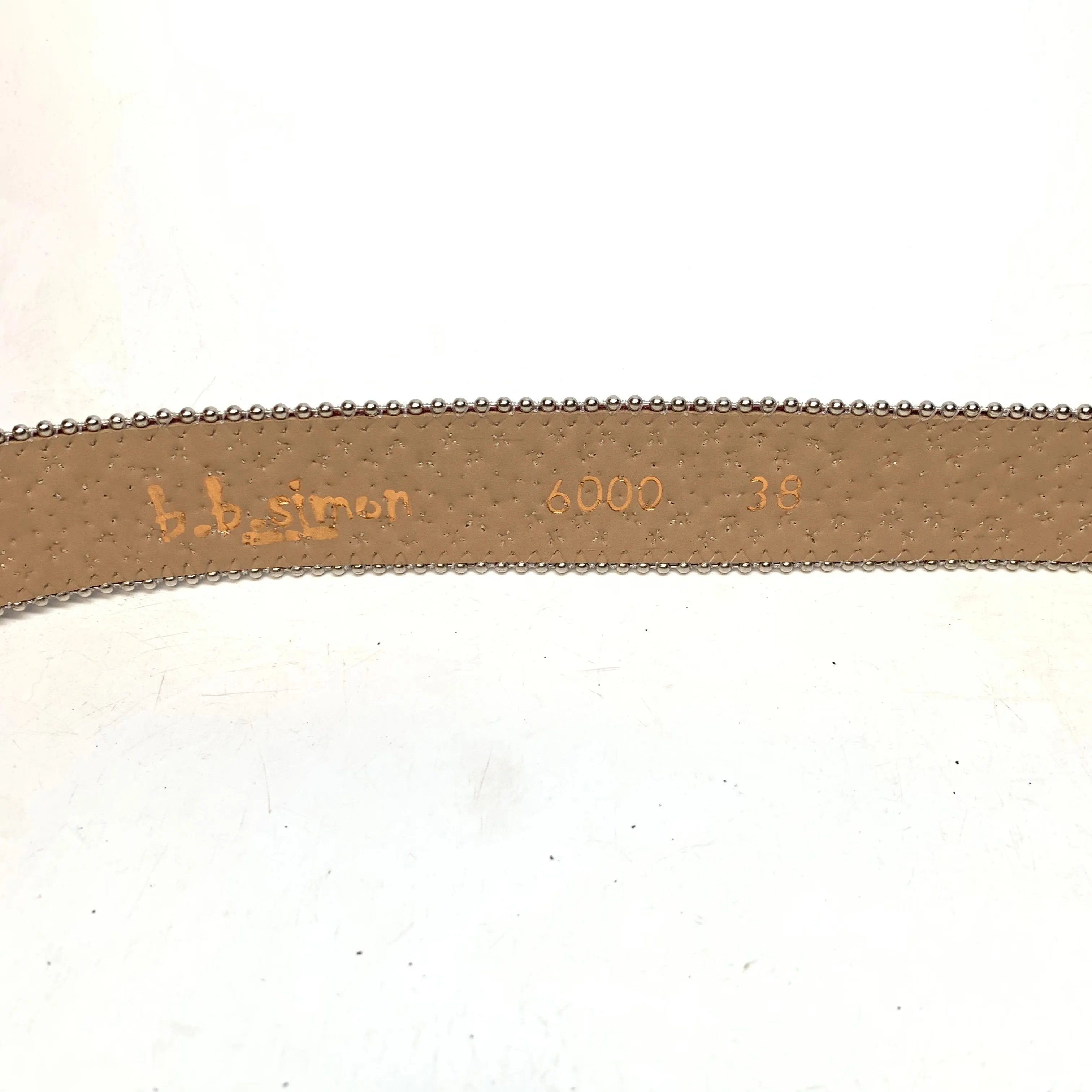 b.b. Simon Wine Red Crystal Belt