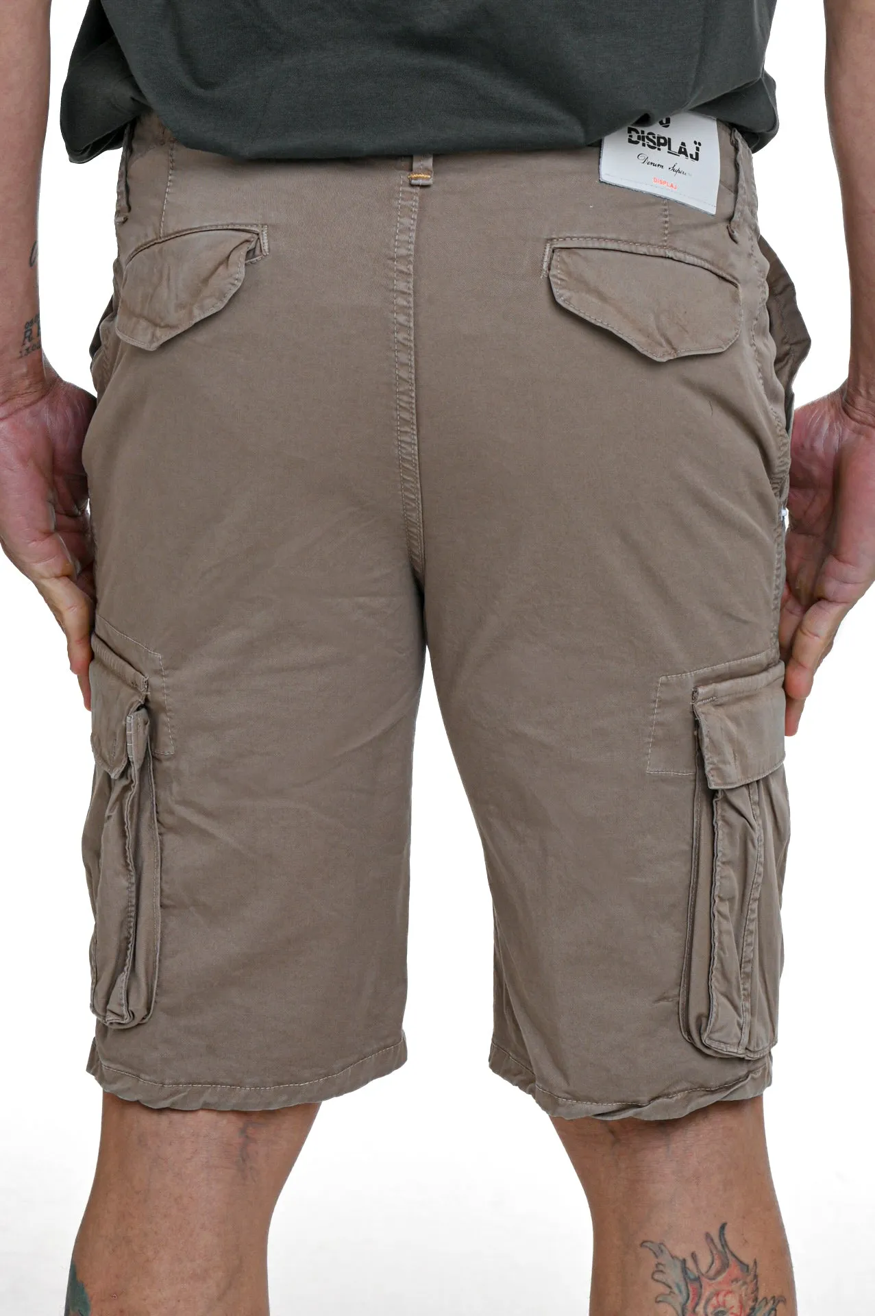 Bermuda in cotone regular Cargo Fango SS24