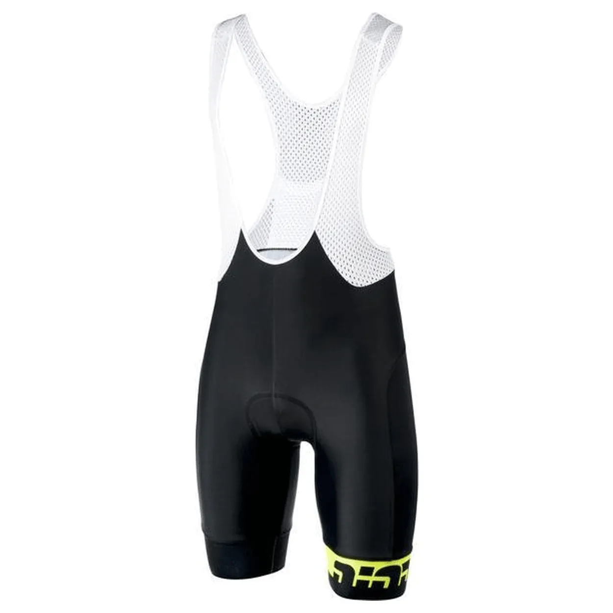 Bioracer Team 2.0 Womens Cycling Bibshorts (Black/Fluo Yellow)