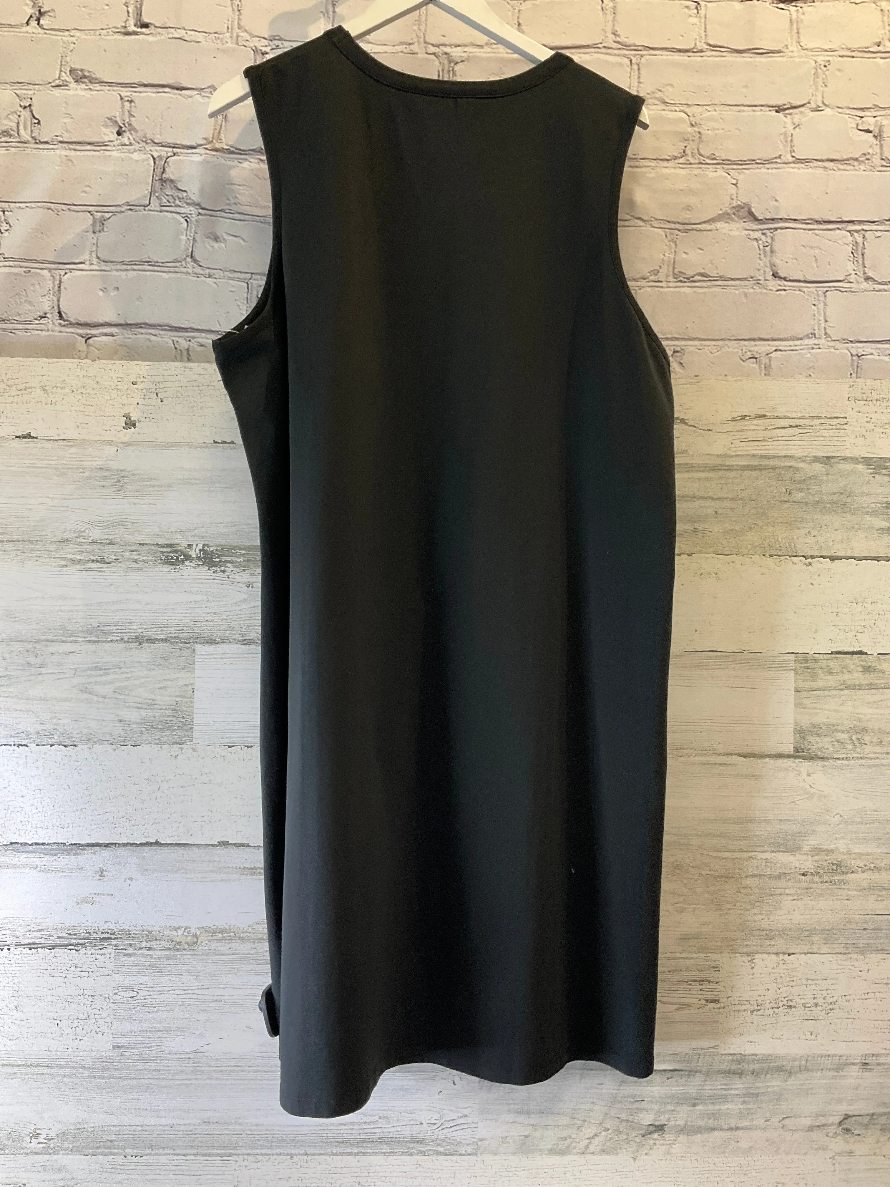 Black Dress Casual Midi Natural Reflections, Size Xxl