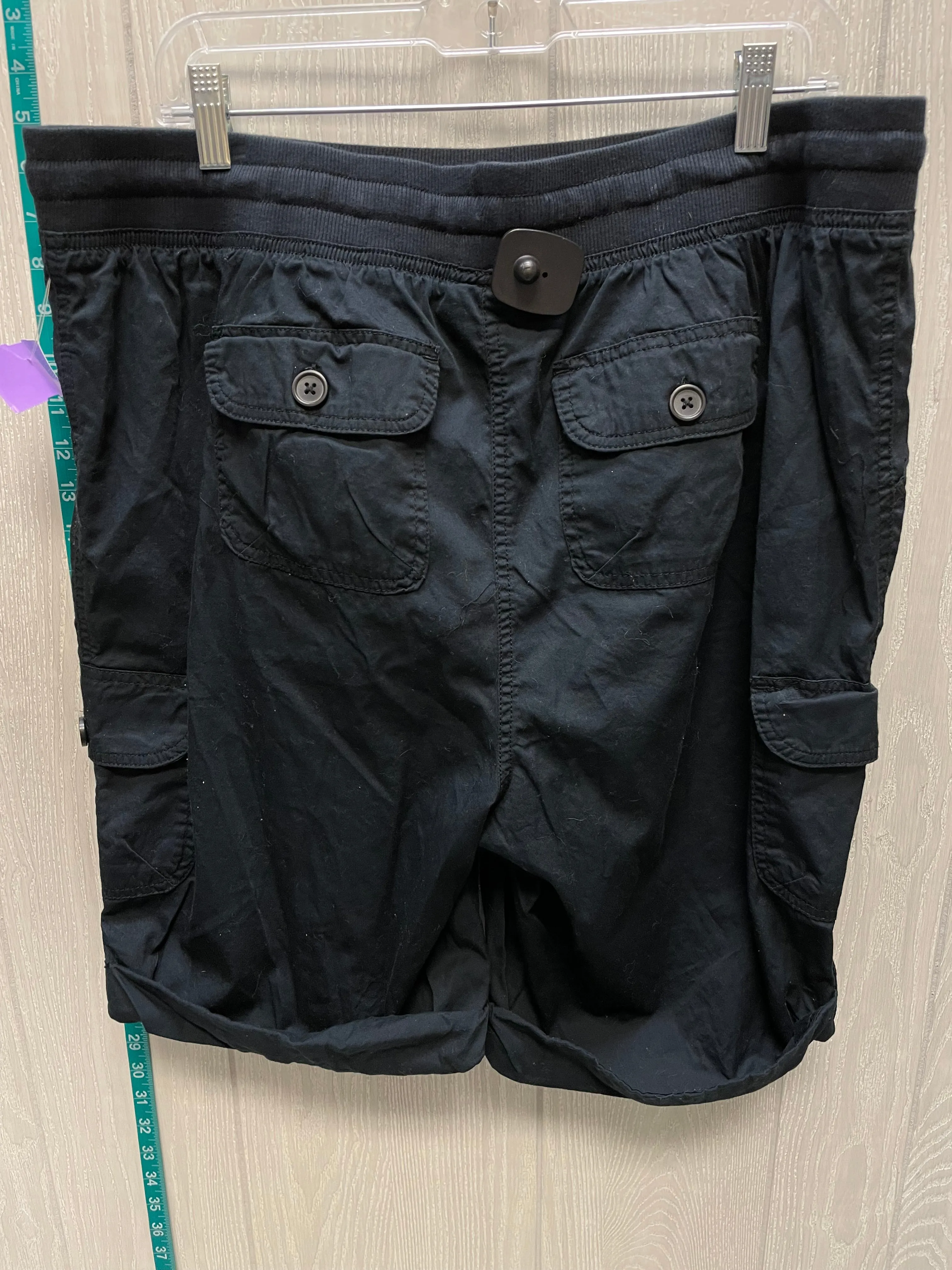 Black Shorts Woman Within, Size 18