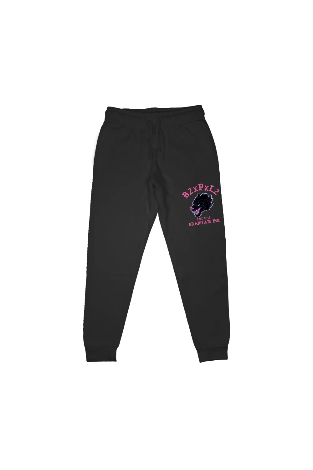 Bramfam 'Wolf Pack' Black Joggers