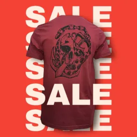 Bravo 22 Premium 'The Skipper' T-Shirt - Hether Maroon