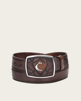 Brown western bovine Belt