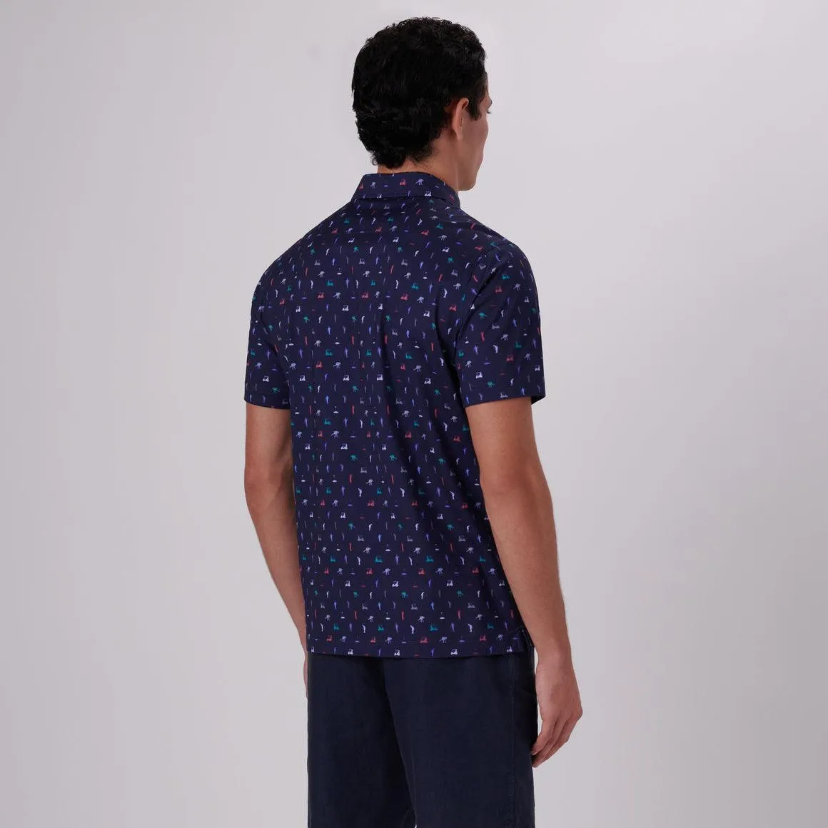 Bugatchi - Victor - Polo manches courtes carts et golfeurs OOOHCOTTON©