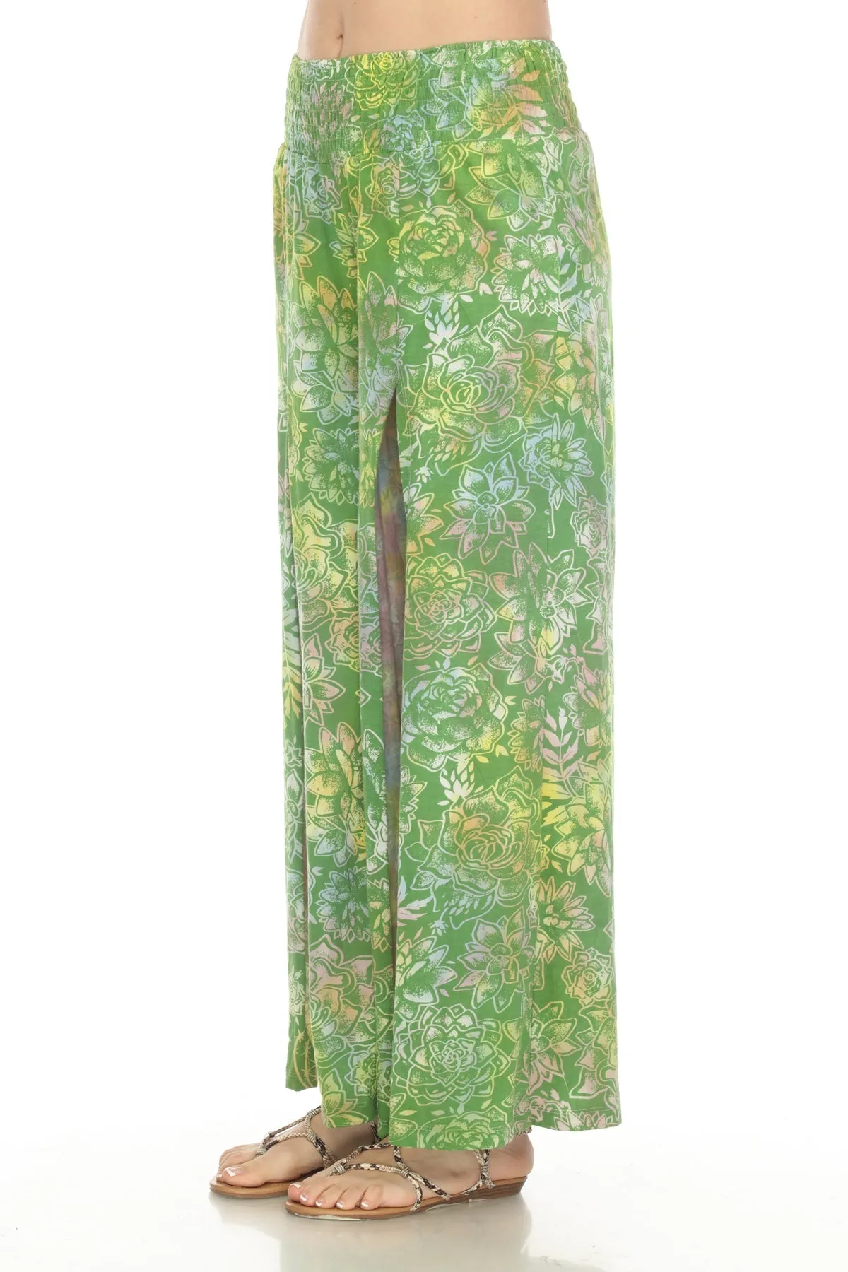 Cactus Garden Slit Pants
