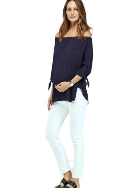 Caiti off-the-shoulder  Maternity Top