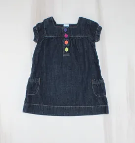 CARTERS DENIM DRESS 12M EUC