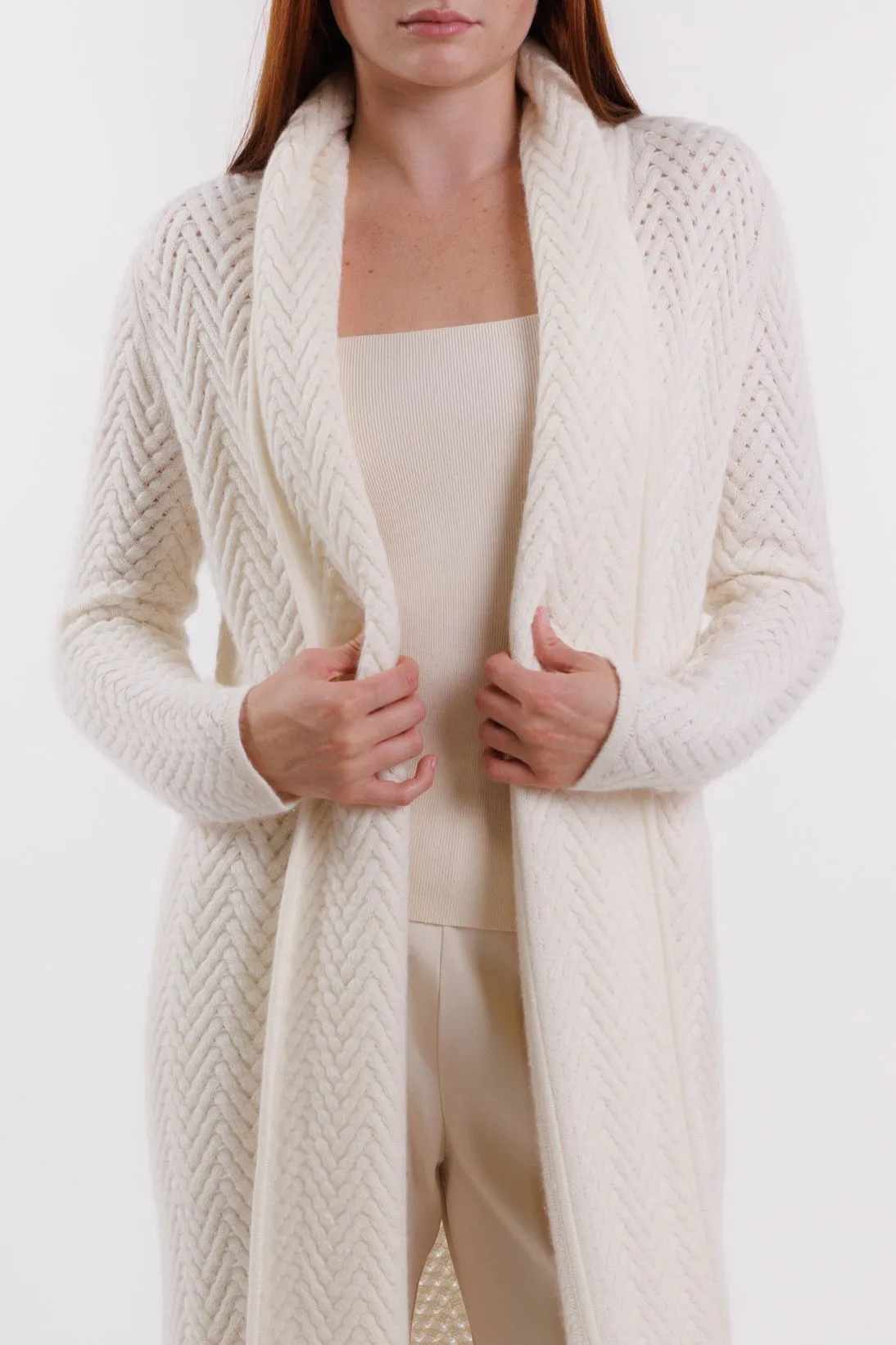 CHEVRON STITCH COAT