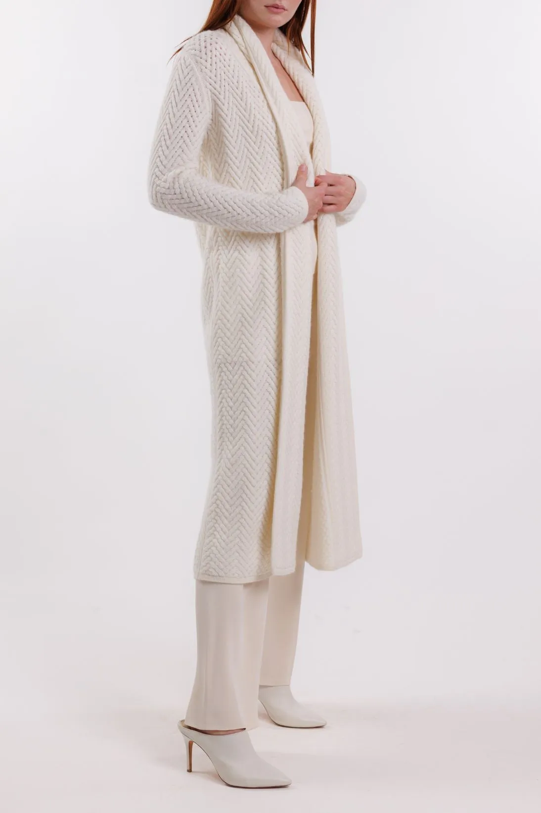 CHEVRON STITCH COAT