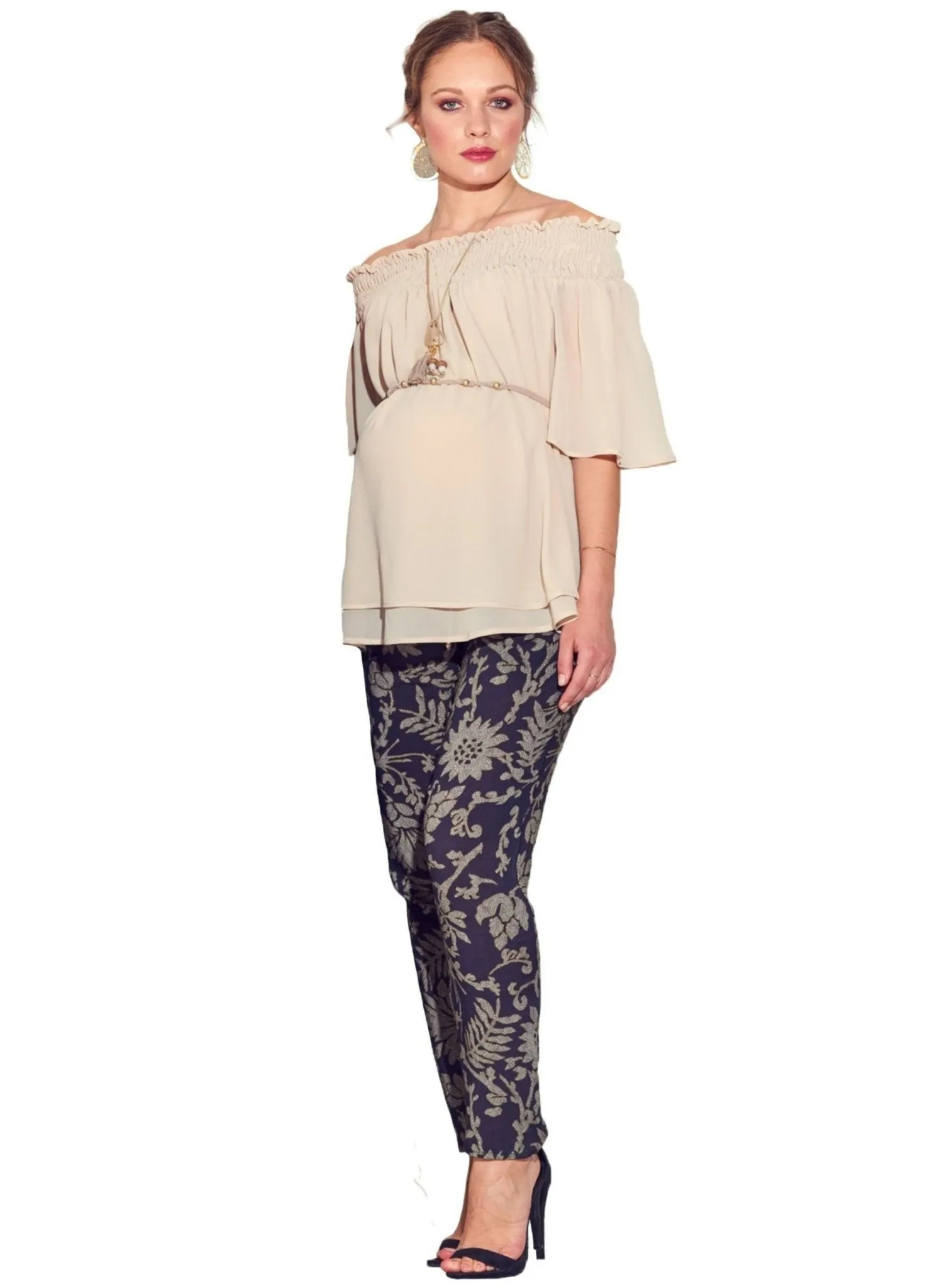Chiffon Top with Belt