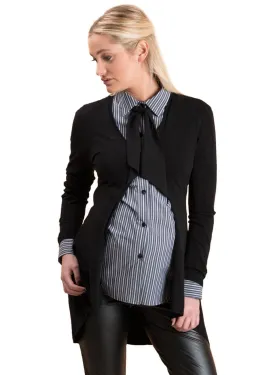 Classico Maternity Cardigan - Black