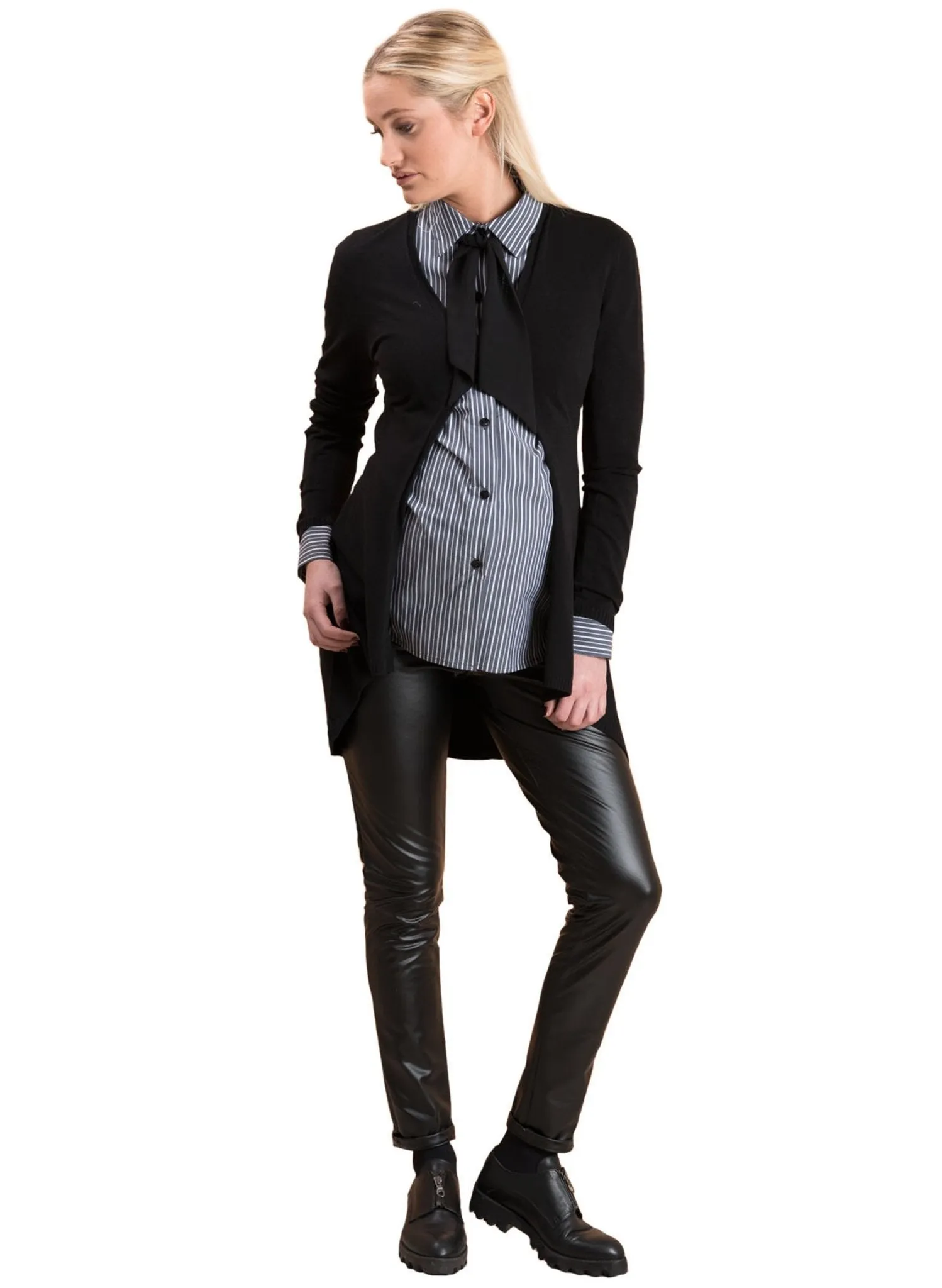 Classico Maternity Cardigan - Black