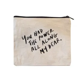 Complimentary Monica Rich Kosann "You had the power all along" Zip-Up Pouch
