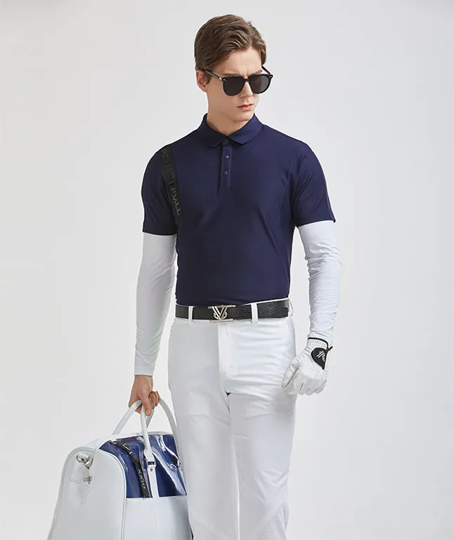 Cooling Cutback Euro Honeycomb T-shirt - Dark Blue