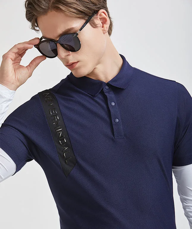 Cooling Cutback Euro Honeycomb T-shirt - Dark Blue