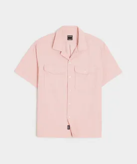 Corduroy Panama Shirt in Shell Pink