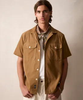 Corduroy Panama Shirt in Vintage Brown