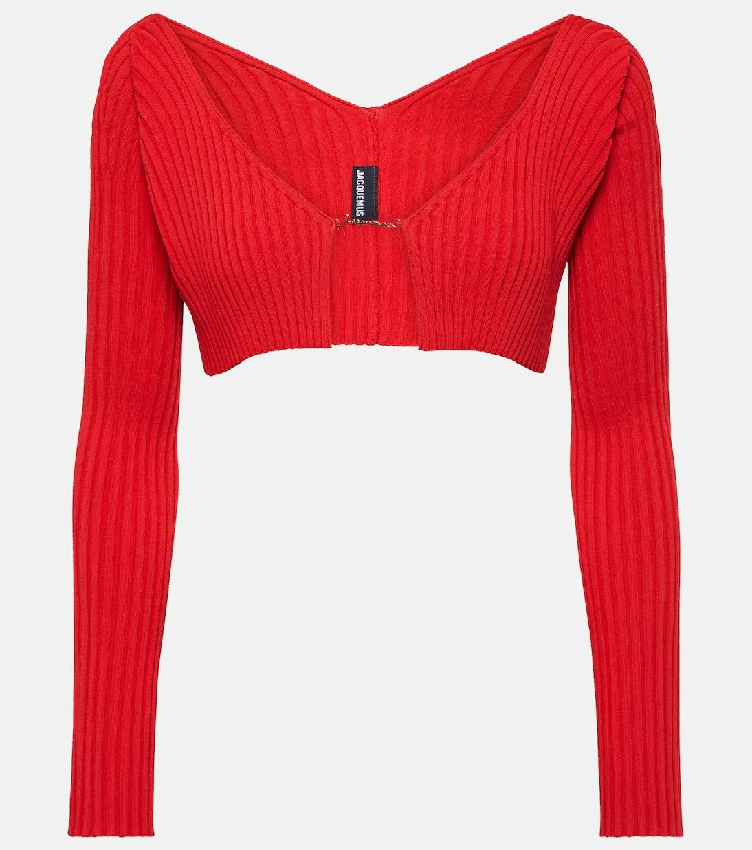 Cropped cardigan la maille pralù Jacquemus, red