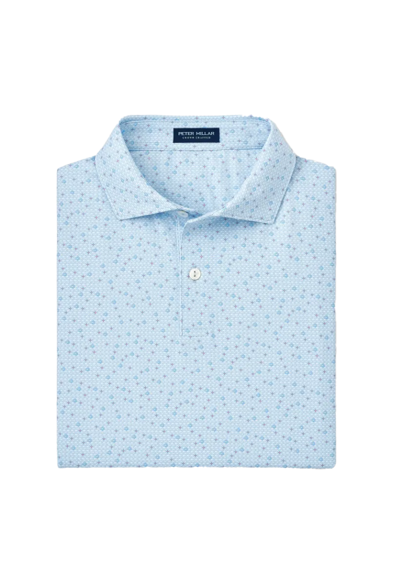Diamond In The Rough Perf Polo Blue Frost