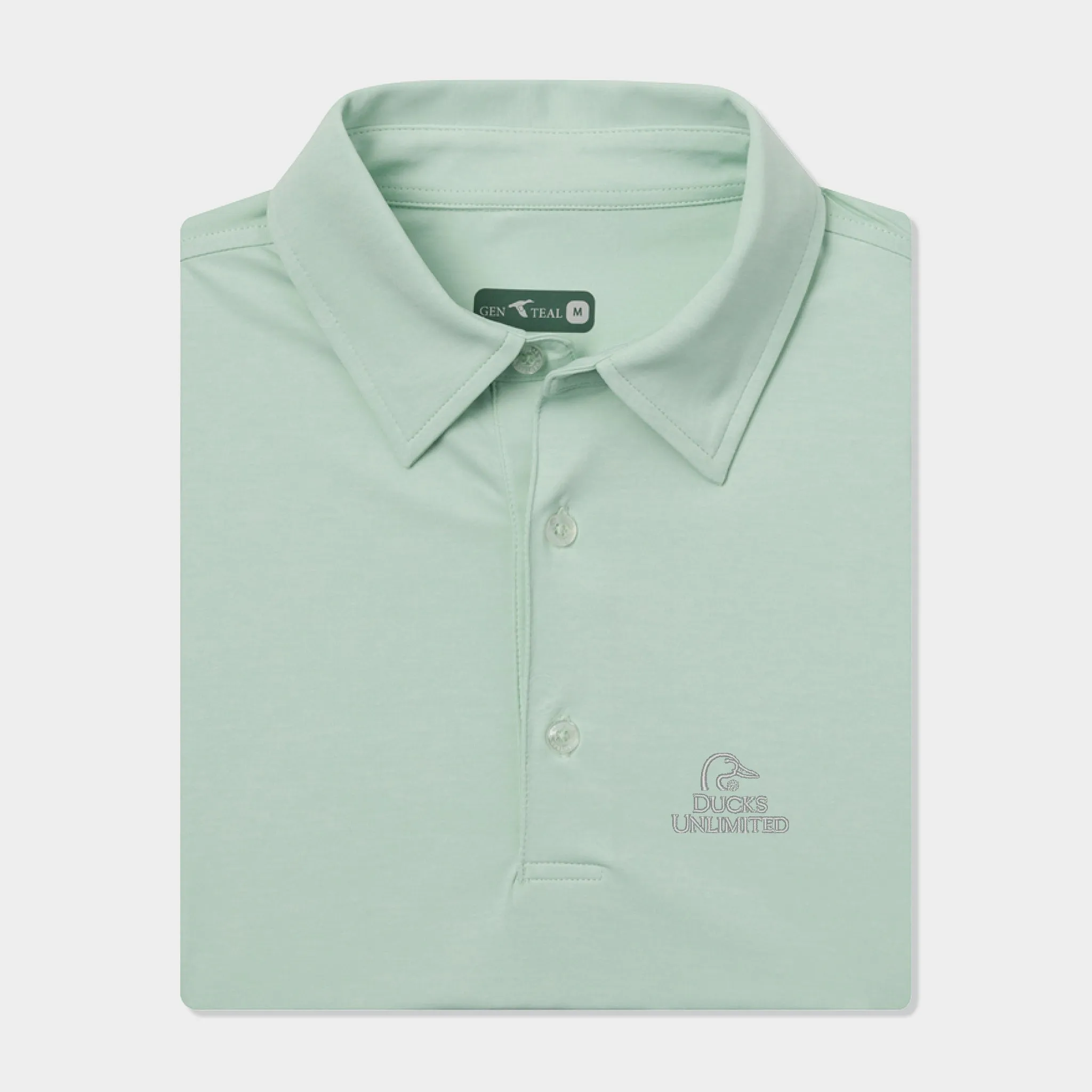 Ducks Unlimited Heathered brrrº Performance Polo