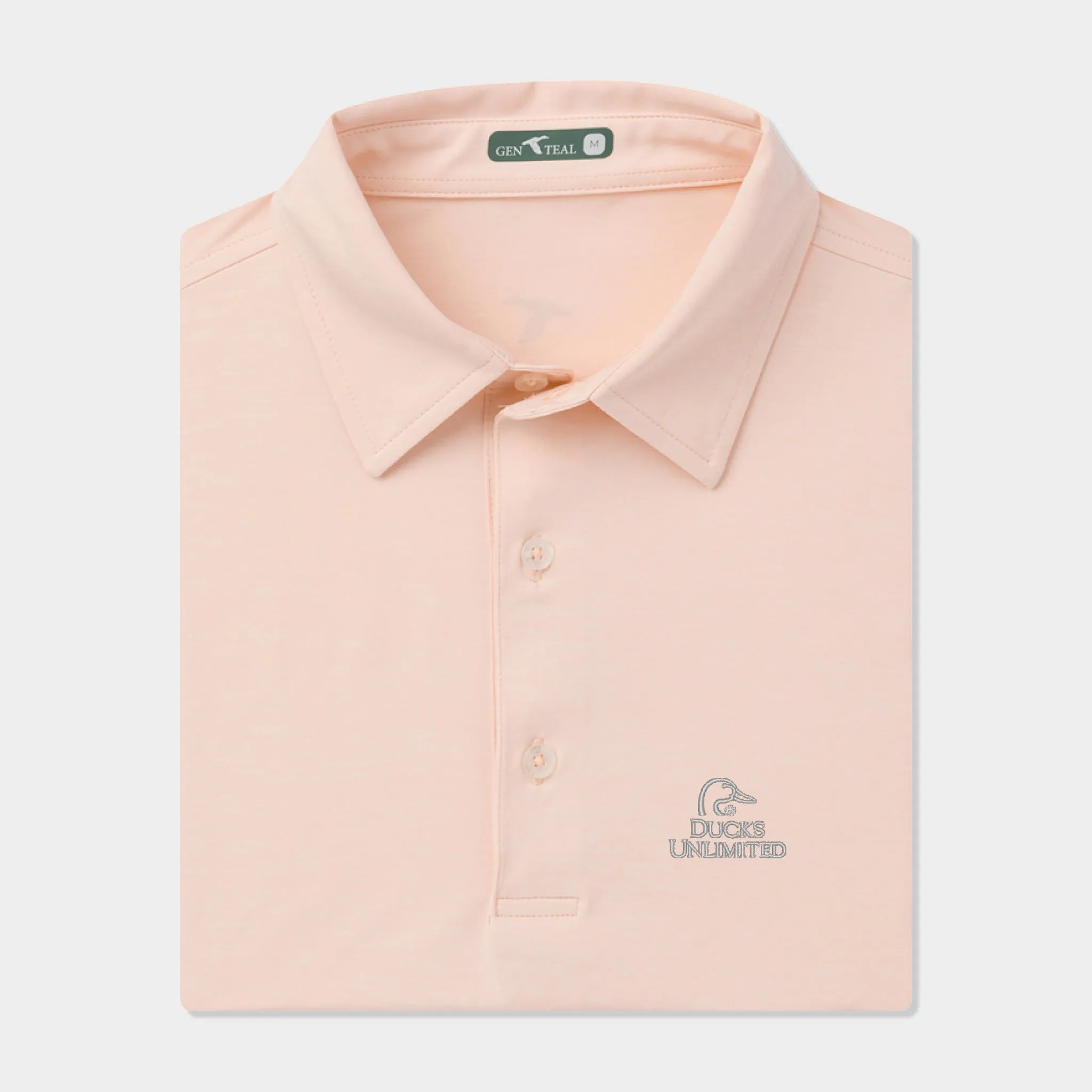 Ducks Unlimited Heathered brrrº Performance Polo