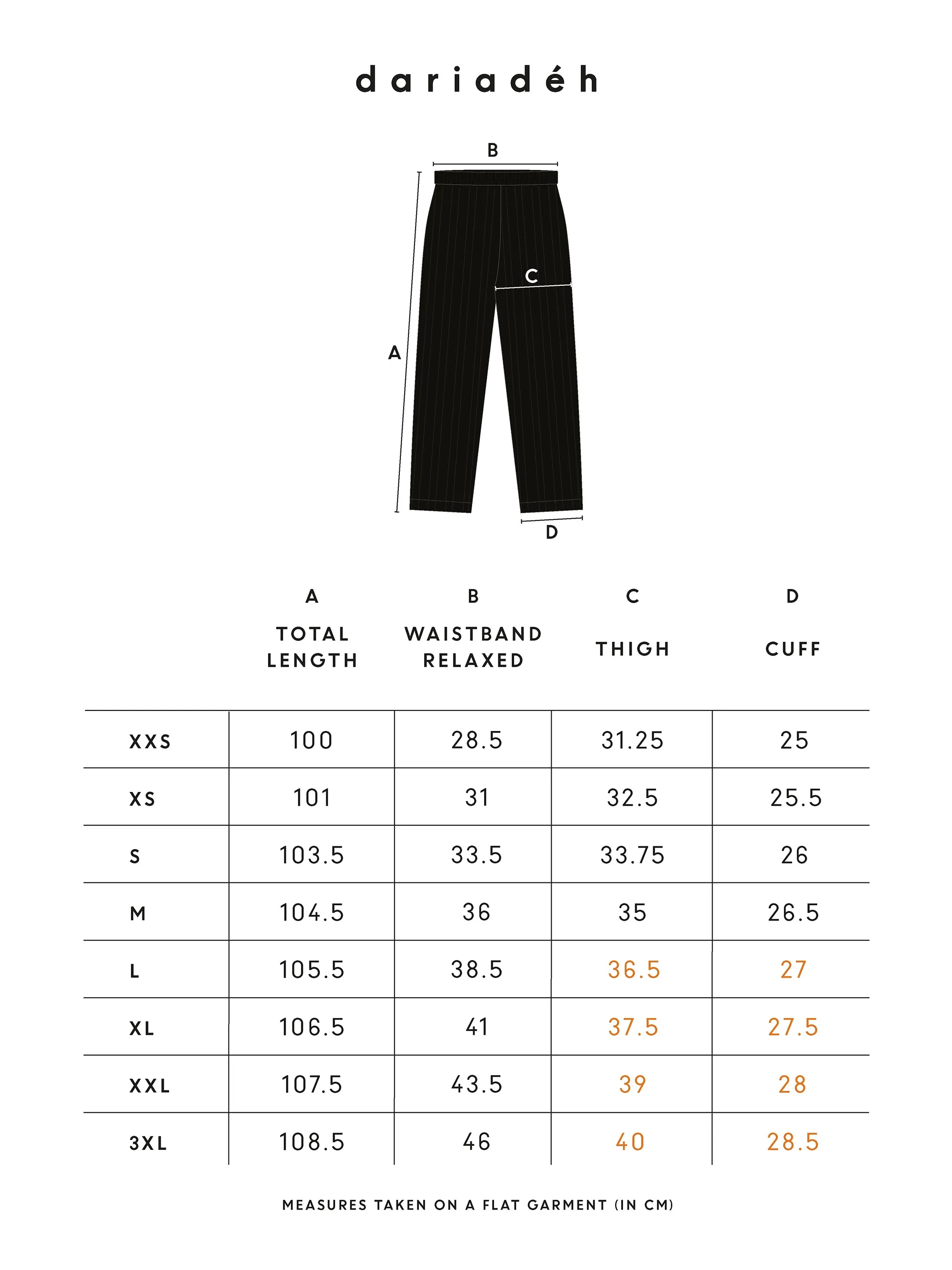 Ella Pants Striped Black
