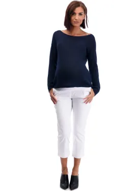 Embroidered Maternity Sweater