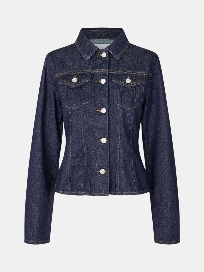 Enevelyn Shirt L/S Dark Blue Rinse