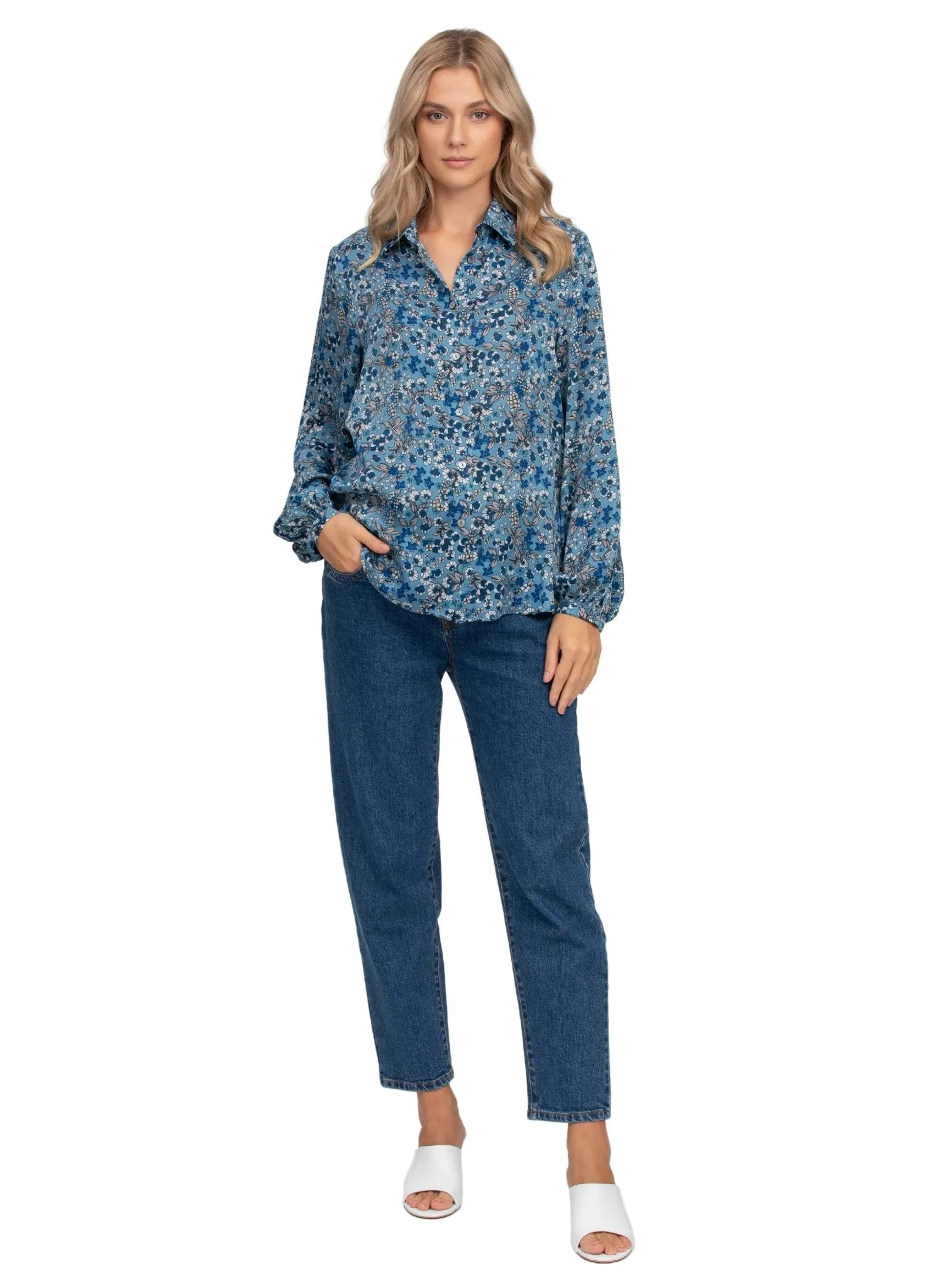 Erica Maternity Shirt - Pottery Disty