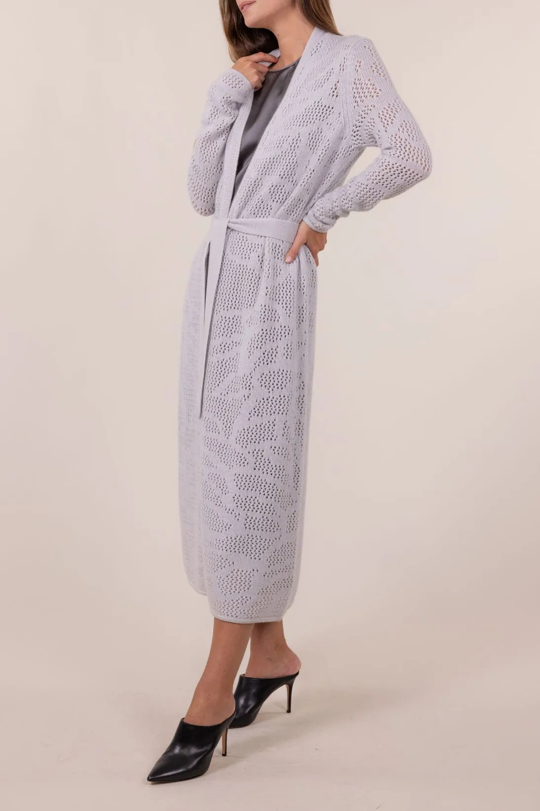 FANCY MESH CARDIGAN