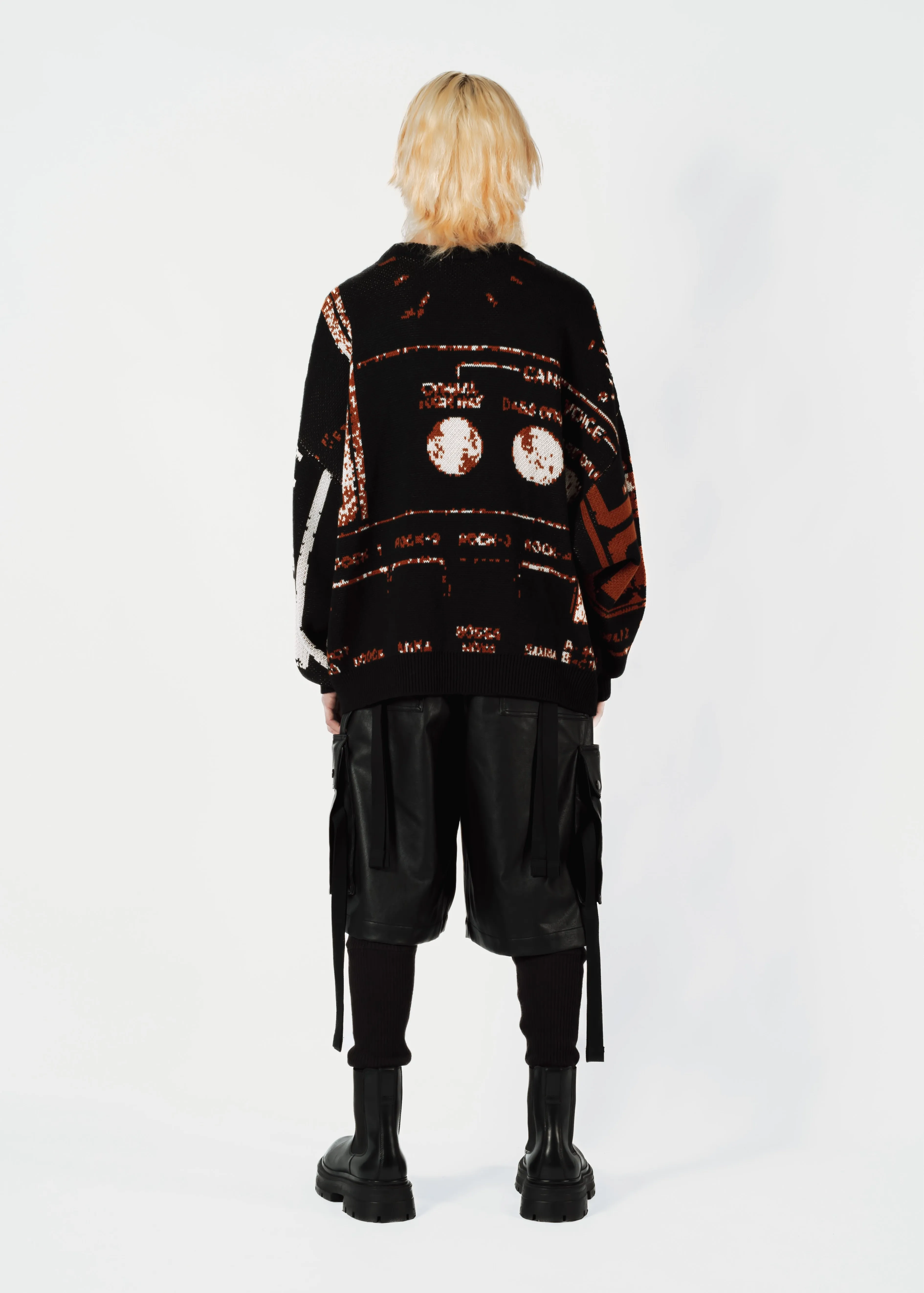 FAUX LEATER LAYERED PANTS